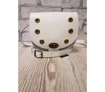 Сумка женская "Кенди" натуральная кожа, белая матовая