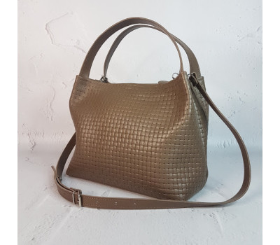 Сумка жіноча "Жаклін-плюс" натуральна шкіра, капучино Венето