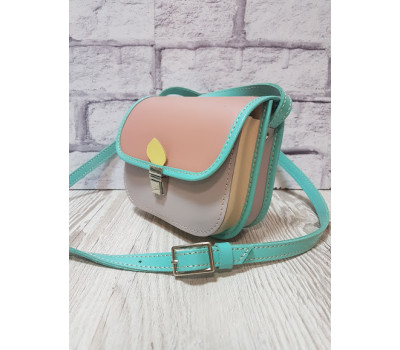 Сумка женская "Колибри" натуральная кожа комбинированная