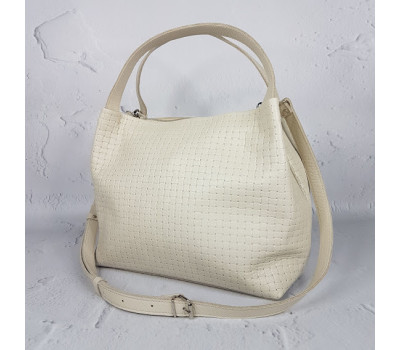 Сумка жіноча "Жаклін-плюс" натуральна шкіра, слонова кістка Венето