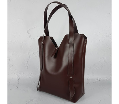 Сумка женская "Адэль" натуральная кожа, коньячная