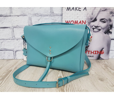 Сумка жіноча "Дороті" натуральна шкіра, "Портофіно" бірюза