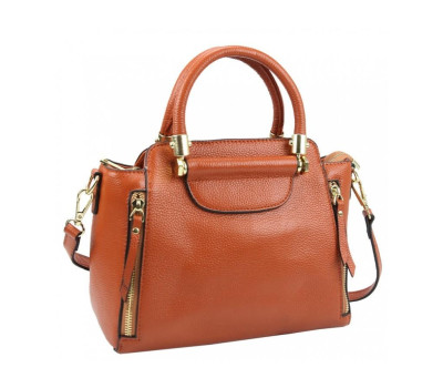 Яскрава шкіряна сумка з натуральної шкіри Riche F-A25F-FL-86002WB