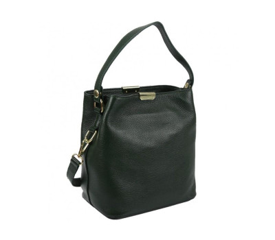 Жіноча шкіряна сумка зеленого кольору Riche F-A25F-FL-89012WGR
