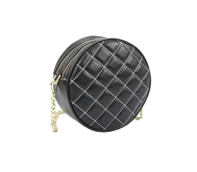 Кругла сумка з натуральної зернистої шкіри Riche F-A25F-FL-572WA