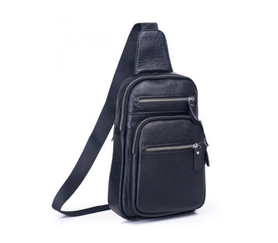 Чоловік слінг на одне плече чорний Tiding Bag A25F-8791A