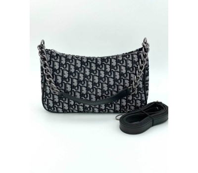 Женская сумка «Луна» черная с принтом WeLassie
