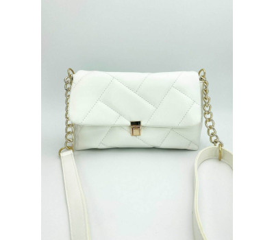 Жіноча сумка «Паркер» біла WeLassie