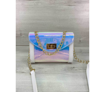 Женская сумка «Бэсс» перламутровая WeLassie