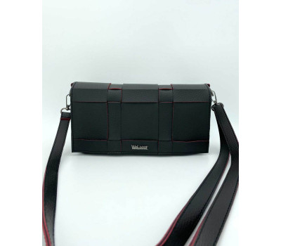 Женская сумка «Ирма» черная с красным WeLassie