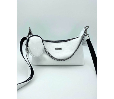 Жіноча сумка «Лойс» біла WeLassie