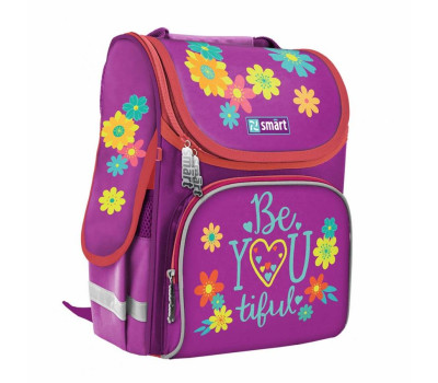 Рюкзак шкільний каркасний SMART PG-11 "BeYOUtiful", пурпурний