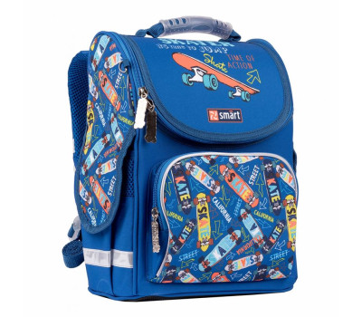 Рюкзак шкільний каркасний SMART PG-11 "Skater", синій
