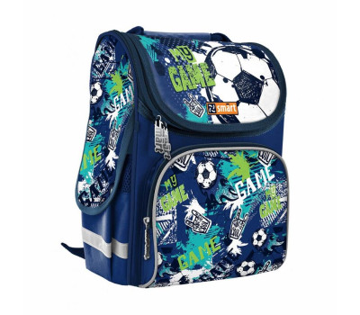 Рюкзак шкільний каркасний SMART PG-11 "My Game", синій