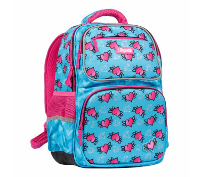 Рюкзак шкільний 1Вересня S-105 "Heart", чорний