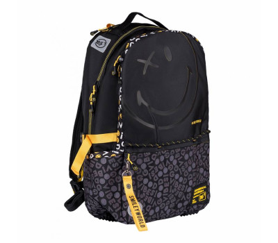 Рюкзак YES T-124 "Smiley World.Black&Yellow"