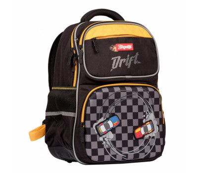 Рюкзак шкільний 1Вересня S-105 "Maxdrift", чорний/жовтий