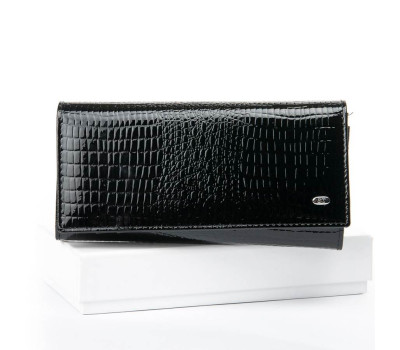 Гаманець LR шкіра лак SERGIO TORRETTI W501 black Podium