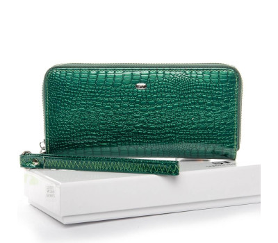 Гаманець LR шкіра лак SERGIO TORRETTI W38 dark-green Podium