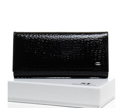 Гаманець LR шкіра-лак SERGIO TORRETTI W1-V-2 black Podium