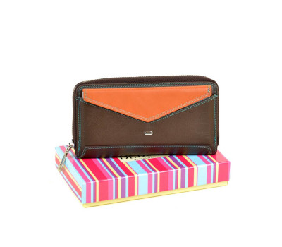 Гаманець Rainbow шкіра DR. BOND WRS-21 coffee