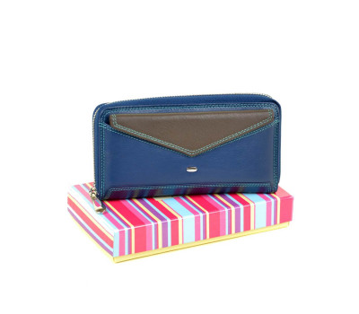Гаманець Rainbow шкіра DR. BOND WRS-21 blue