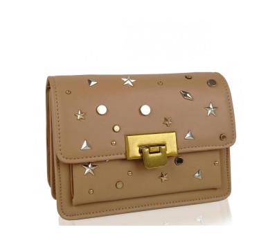 Женская элегантная бежевая сумка W16-808BG