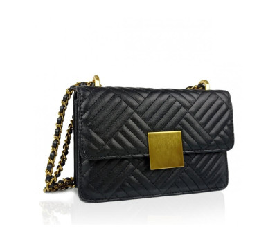 Женская маленькая черная сумка через плечо W16-321A