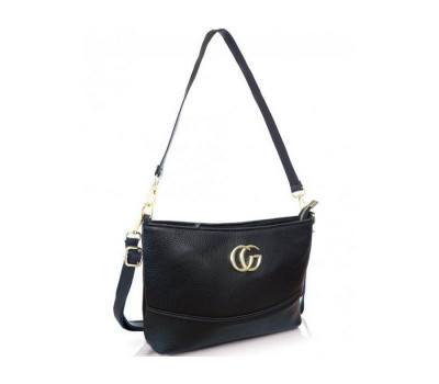 Кожаная женская сумка черная Riche F-NM20-W645-1A