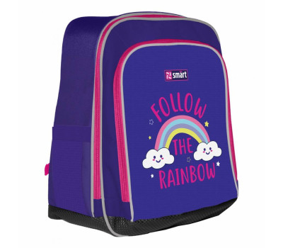 Рюкзак шкільний SMART H-55 "Follow the rainbow", фіолетовий