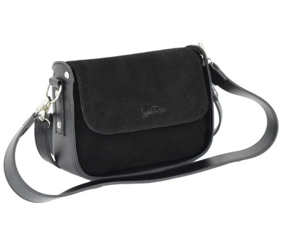 696 сумка замш чорна Lucherino