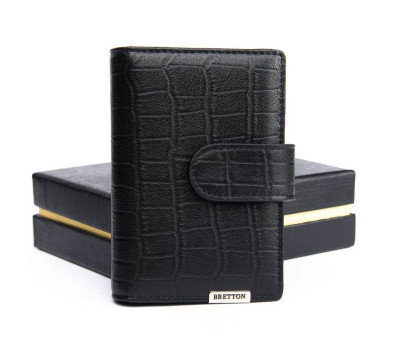 Гаманець Crocodile шкіра BRETTON M4203 black