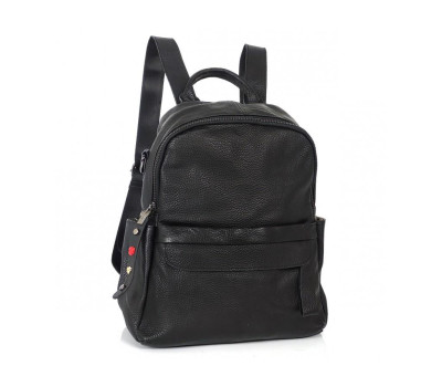 Жіночий шкіряний чорний рюкзак Olivia Leather F-S-NM20-2105A