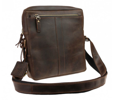 Сумка чоловіча шкіряна на плече SULLIVAN smvp137(32) коричнева