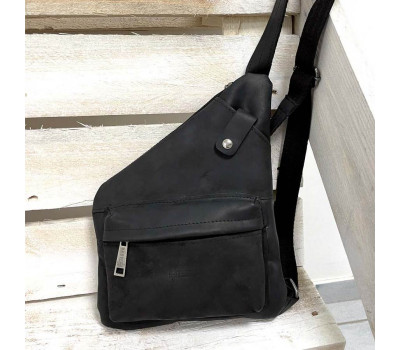 Шкіряна сумка слінг рюкзак через плече RA-6501-3md бренд TARWA