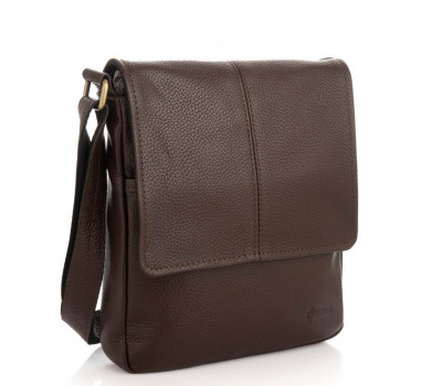 Мужская сумка через плечо с клапаном из кожи флотар FC-1301-3md TARWA