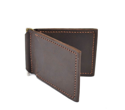 Шкіряний затискач для грошей ручної роботи RC-RB-hold коричневий RB-RB-hold TARWA