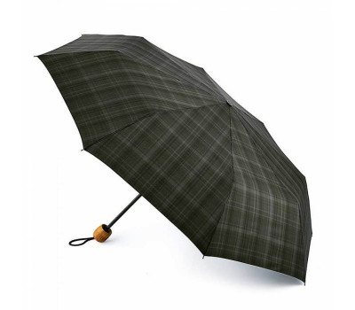 Парасолька чоловіча Fulton G868 Hackney-2 Charcoal Check (Темно-сіра клітина)