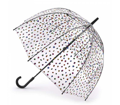 Парасолька-тростина жіноча Fulton Birdcage-2 L042 Candy Leopard (Цукерковий леопард)