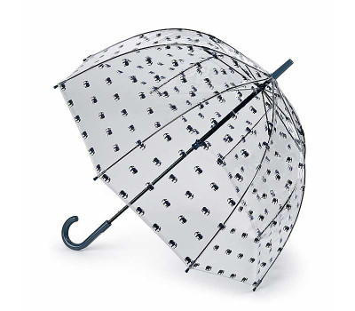 Парасолька-тростина жіноча Fulton L042 Birdcage-2 Elephant Parade (Парад слонів)