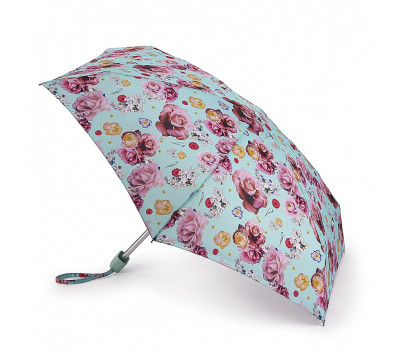 Міні парасолька жіноча Fulton L501-037652 Tiny-2 Paper Roses (Паперові троянди)