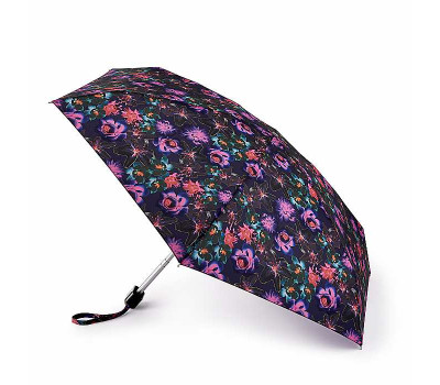 Міні парасолька жіноча Fulton L501 Tiny-2 Luminous Bloom (Квітіння, що світиться)