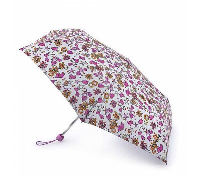 Парасолька жіноча Fulton Superslim-2 L553 Sketch Heart (Ескіз серця)