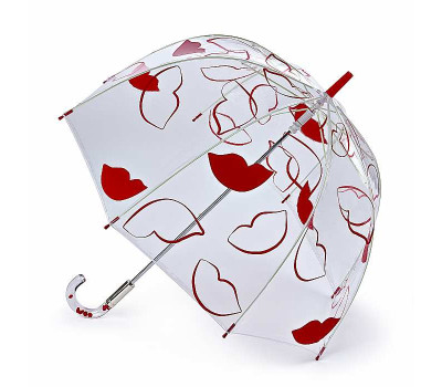 Парасолька-тростина жіноча Lulu Guinness by Fulton L719 Birdcage-2 Fun Over Sized Lips