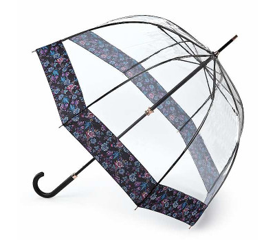Парасолька-тростина жіноча Fulton Birdcage-2 Luxe L866 Luminous Floral (Квіти, що світяться)