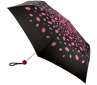 Парасолька жіноча Lulu Guinness by Fulton Minilite-2 L869 Raining Lips Pink