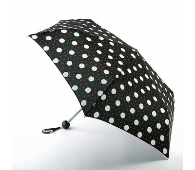 Парасоля жіноча Lulu Guinness by Fulton Minilite-2 L869 Polka Lips (Горошок)