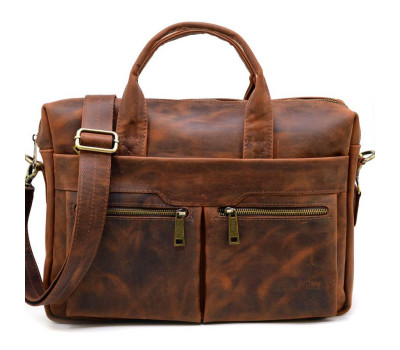 Винтажная кожаная мужская сумка RY-7122-3md TARWA