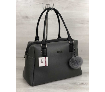 Женская сумка Агата серого цвета WeLassie