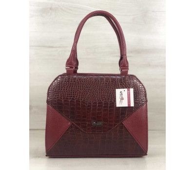 Женская сумка Конверт бордового цвета WeLassie